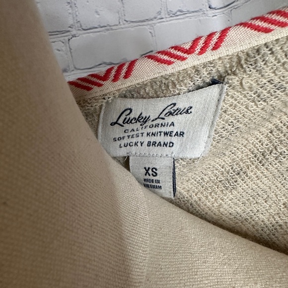 Lucky Brand Lotus Bandana Aztec Knit Cardigan - Picture 5 of 7